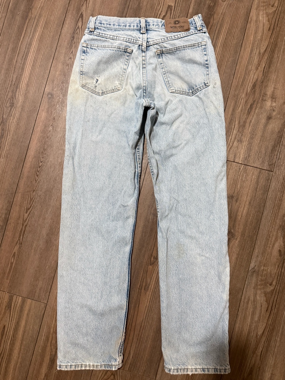 Vintage Wrangler Jeans 28x31 Distressed Workwear Faded Carpenter USA Style